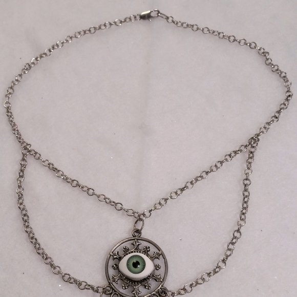 HANDMADE Green Fairy necklace - Picture 6 of 6